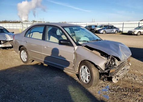 2002 Honda Civic Lx from USA, damaged, VIN 2HGES16572H530362